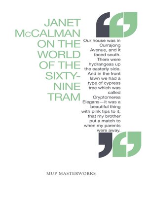 cover image of On the World of the Sixty-Nine Tram